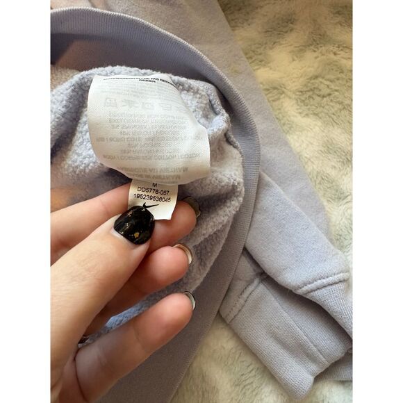 Nike Light Purple Lavender Swoosh Pullover Sweatshirt Size M - Picture 4 of 6